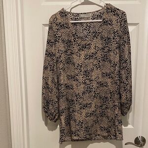 Leopard Print Women's Blouse